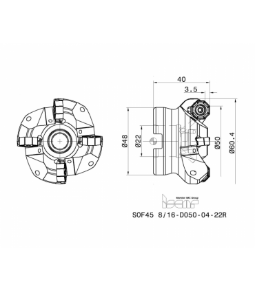 SOF45 8/16-D050-04-22R