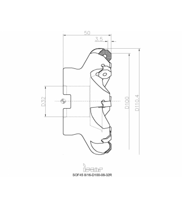 SOF45 8/16-D100-08-32R