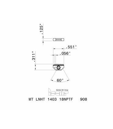MT LNHT 1403 18NPTF   908