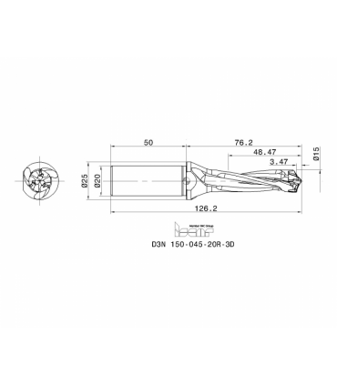 D3N 150-045-20R-3D