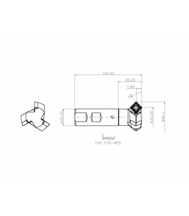 E45 D30-W25