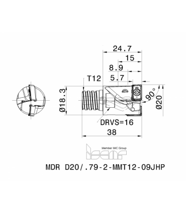 MDR D20/.79-2-MMT12-09JHP