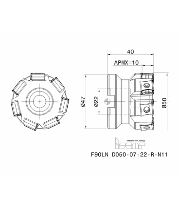F90LN D050-07-22-R-N11