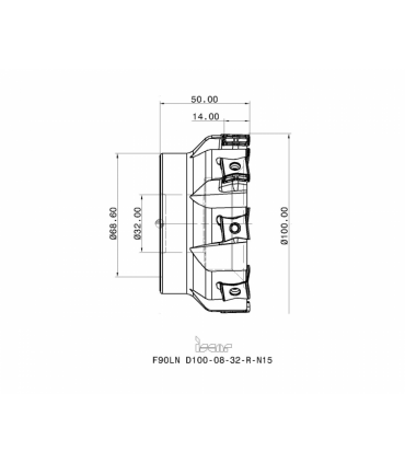 F90LN D100-08-32-R-N15