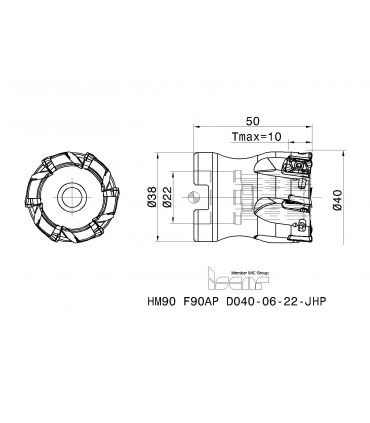 HM90 F90AP D040-6-22-JHP
