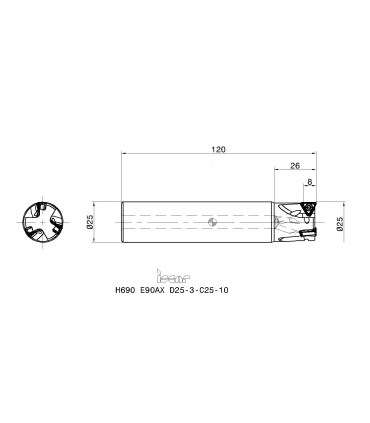 H690 E90AX D25-3-C25-10