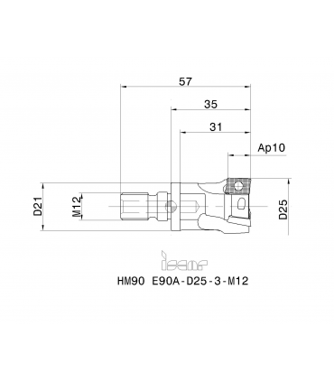 HM90 E90A-D25-3-M12