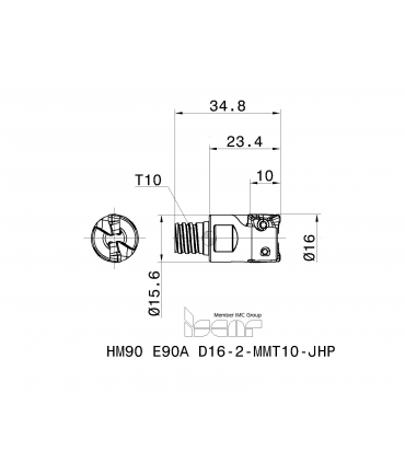 HM90 E90A D16-2-MMT10-JHP