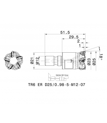 TR6 ER D25/0.98-5-M12-07