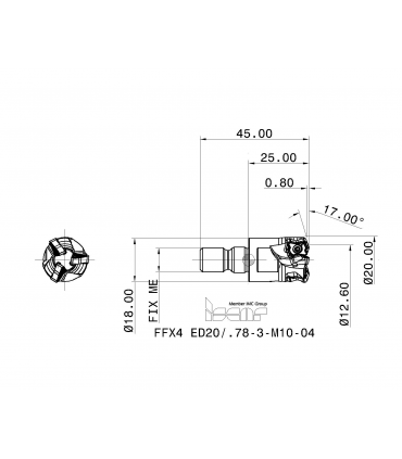 FFX4 ED20/.78-3-M10-04