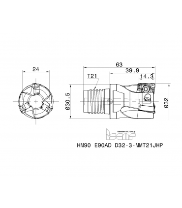 HM90 E90AD D32-3-MMT21JHP