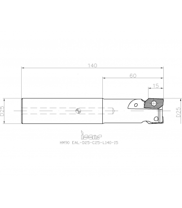 HM90 EAL-D25-C25-L140-15
