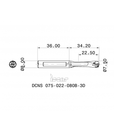 DCNS 075-022-080B-3D