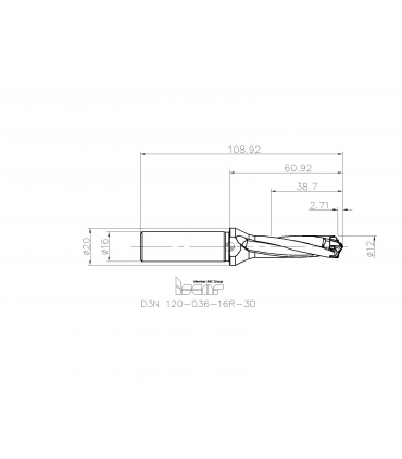 D3N 120-036-16R-3D