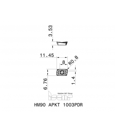 HM90 APKT 1003PDR IC830