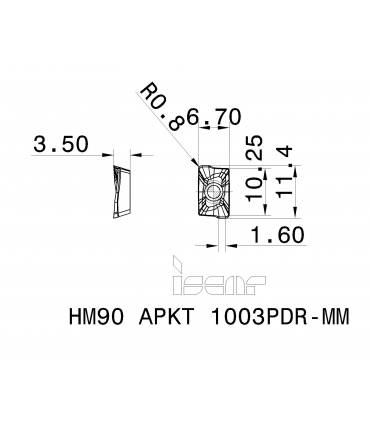 HM90 APKT 1003PDR-MM IC830