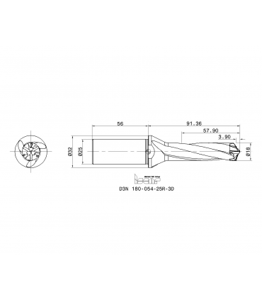 D3N 180-054-25R-3D