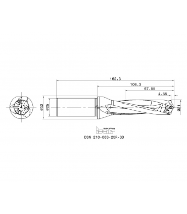 D3N 210-063-25R-3D