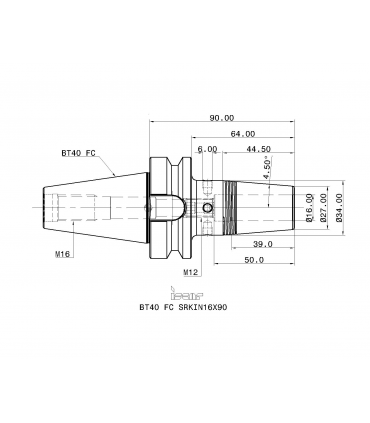 BT40 FC SRKIN16X90