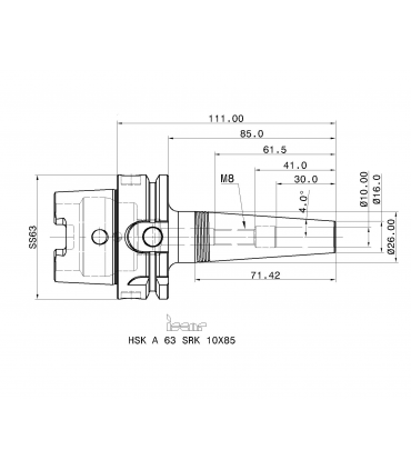 HSK A63 SRK 10X85