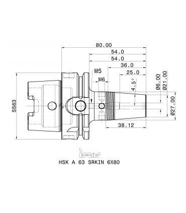 HSK A63 SRKIN6X80