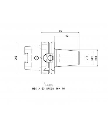 HSK A63 SRKIN16X75