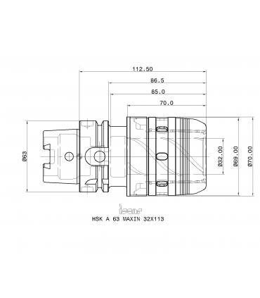 HSK A63 MAXIN32X113