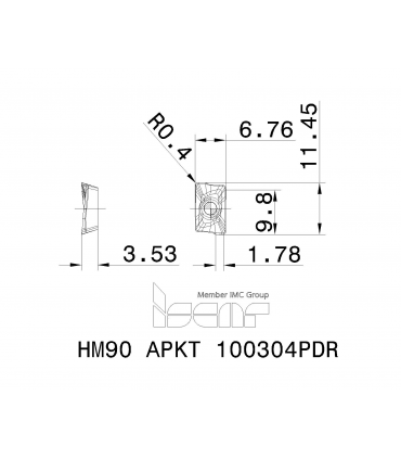 HM90 APKT 100304PDR IC5600