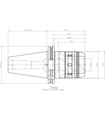 DIN69871 50 MAXIN 32X100