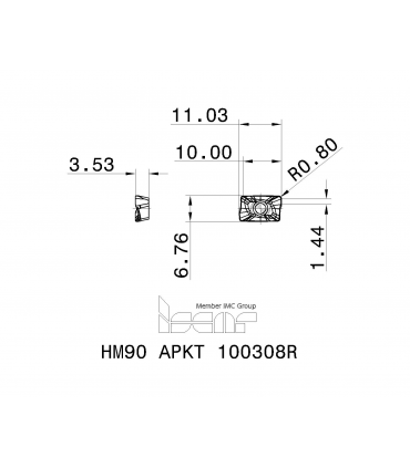 HM90 APKT 100308R IC830