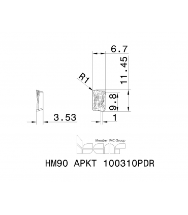 HM90 APKT 100310PDR IC808