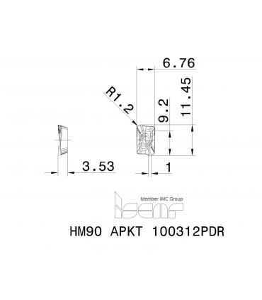 HM90 APKT 100312PDR IC5600