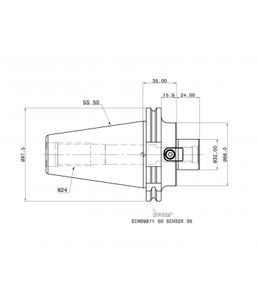 DIN69871 50 SEM32X 35