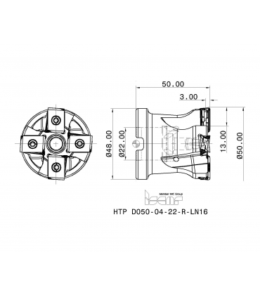 HTP D050-04-22-R-LN16
