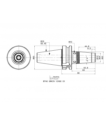 BT40 SRKIN 12X90 CX