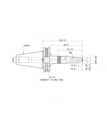 DIN69871 40 SRK 3X85