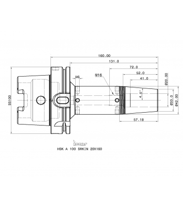 HSK A100 SRKIN20X160