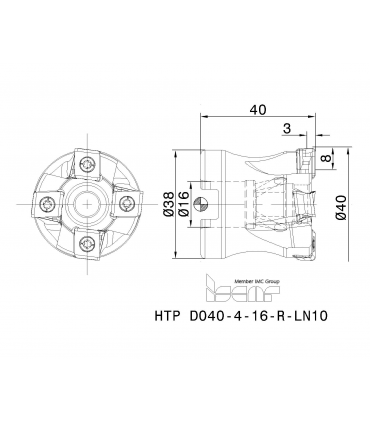HTP D040-4-16-R-LN10