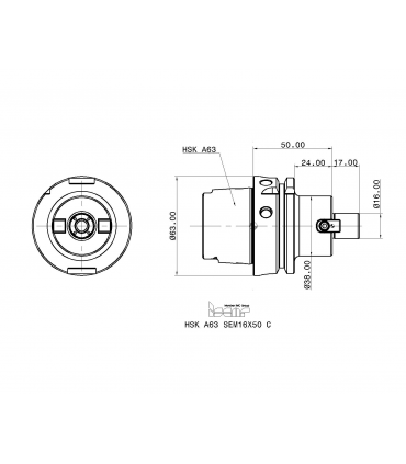 HSK A63 SEM16X50C