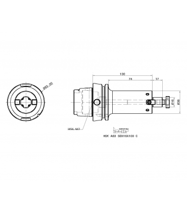HSK A63 SEM16X100C