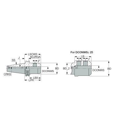 DIN69871 50 EM12X 63E