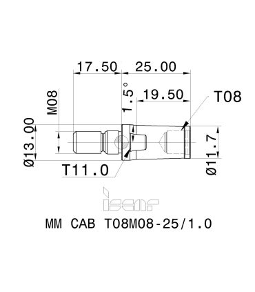 MM CAB T08M08-25/1.0
