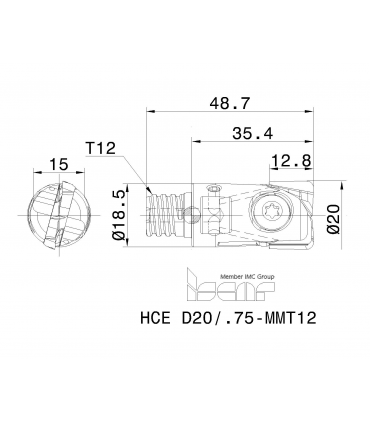 HCE D20/.75-MMT12