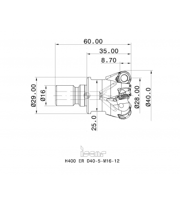 H400 ER D40-5-M16-12