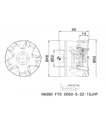 HM390 FTD D50-5-22-15-JHP