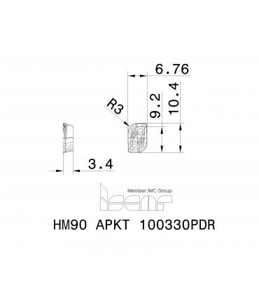 HM90 APKT 100330PDR IC328