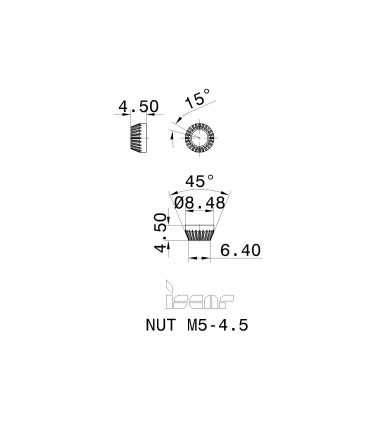 NUT M5-4.5