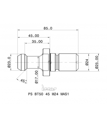 PS BT50 45 M24 MAS1