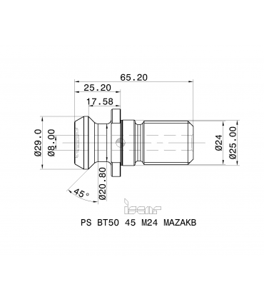 PS BT50 45 M24 MAZAKB