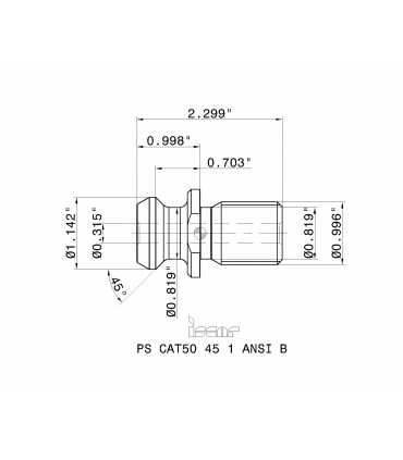 PS CAT50 45 1 ANSI B